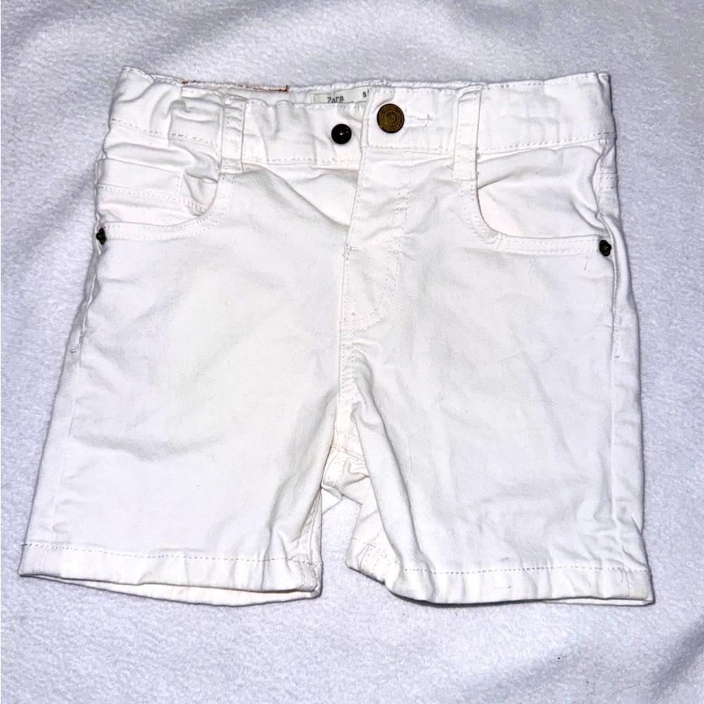 Zara baby boy white shorts